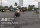 Polsek Sukaratu Jaga Kelancaran Pagi Pengendara Motor