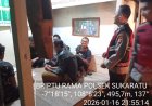 POLSEK SUKARATU POLRES TASIK KOTA POLDA JABAR, MELAKSANAKAN GIAT  PATROLI MALAM SEBAGAI WUJUD MELAYANI WARGA MASYARAKAT DAN MENCEGAH TIMBULNYA PENYAKIT MASYARAKAT 
