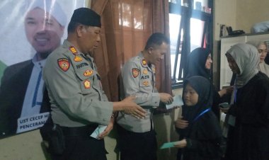 Selasa Penuh Berkah: Tangis Haru dan Doa Anak Yatim Mengiringi Kepedulian Dalmas Polres Tasikmalaya Kota”